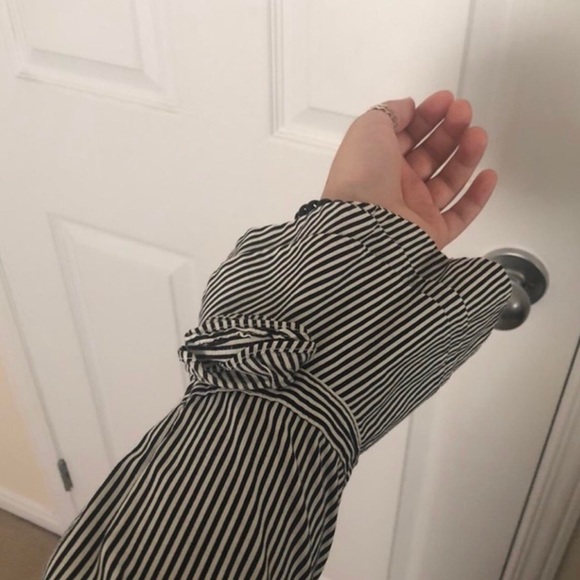 black and white striped blouse - Picture 2 of 2